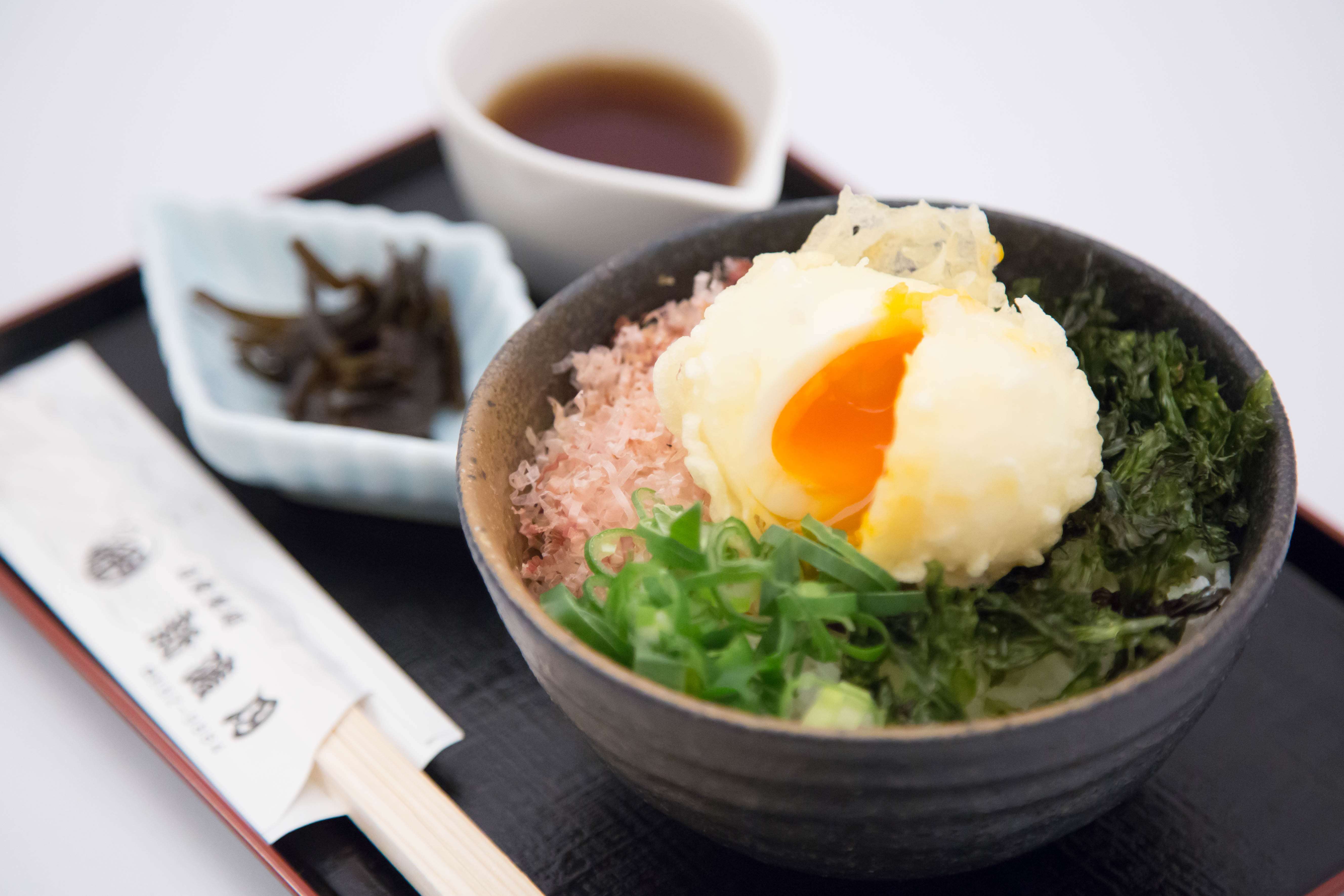半熟玉子の天ぷらご飯