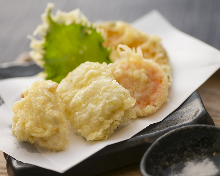 ちょっと小さい天ぷら盛り合わせ